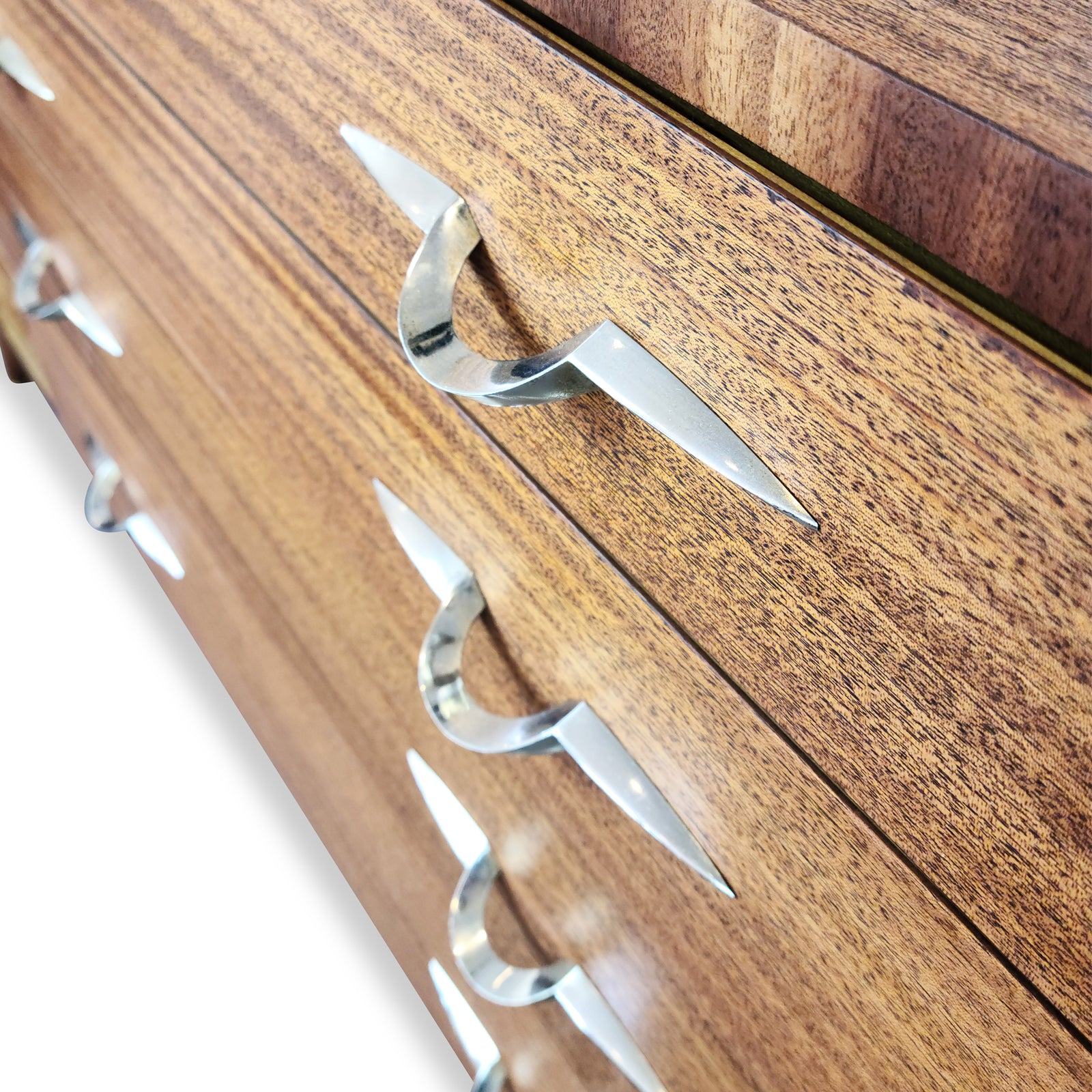 Mid Century Mahogany and Brass Sideboard