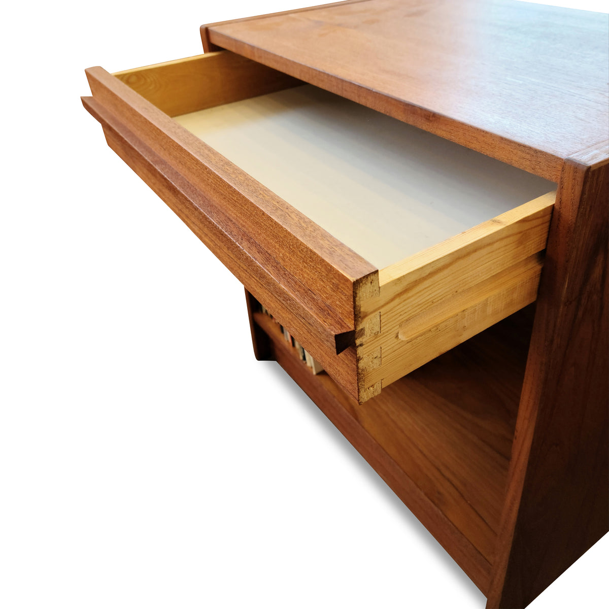 Teak Compact Record Cabinet