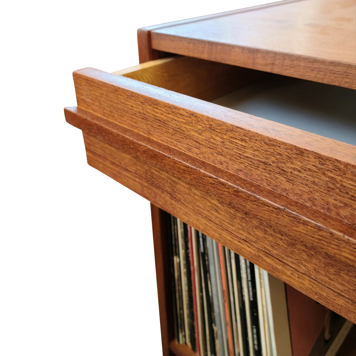 Teak Compact Record Cabinet