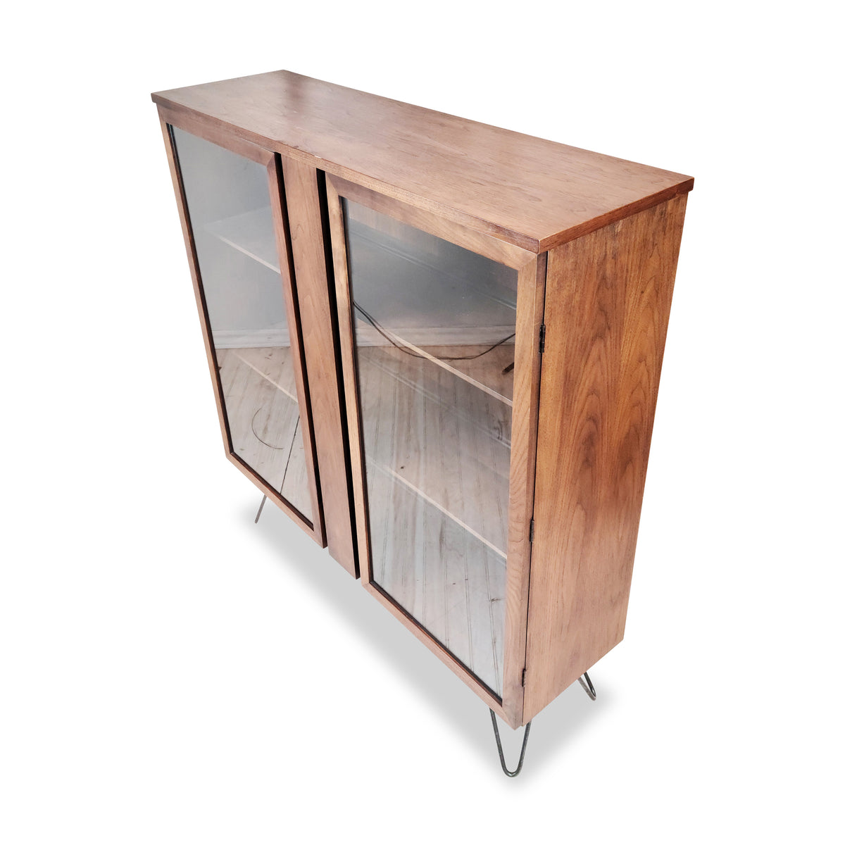 Walnut Bookcase by Kaufman Furniture