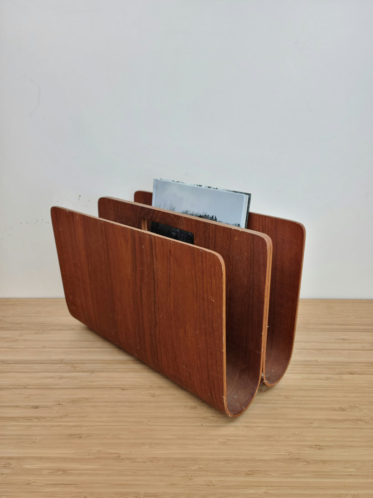 Teak Wood Magazine/Book Holder