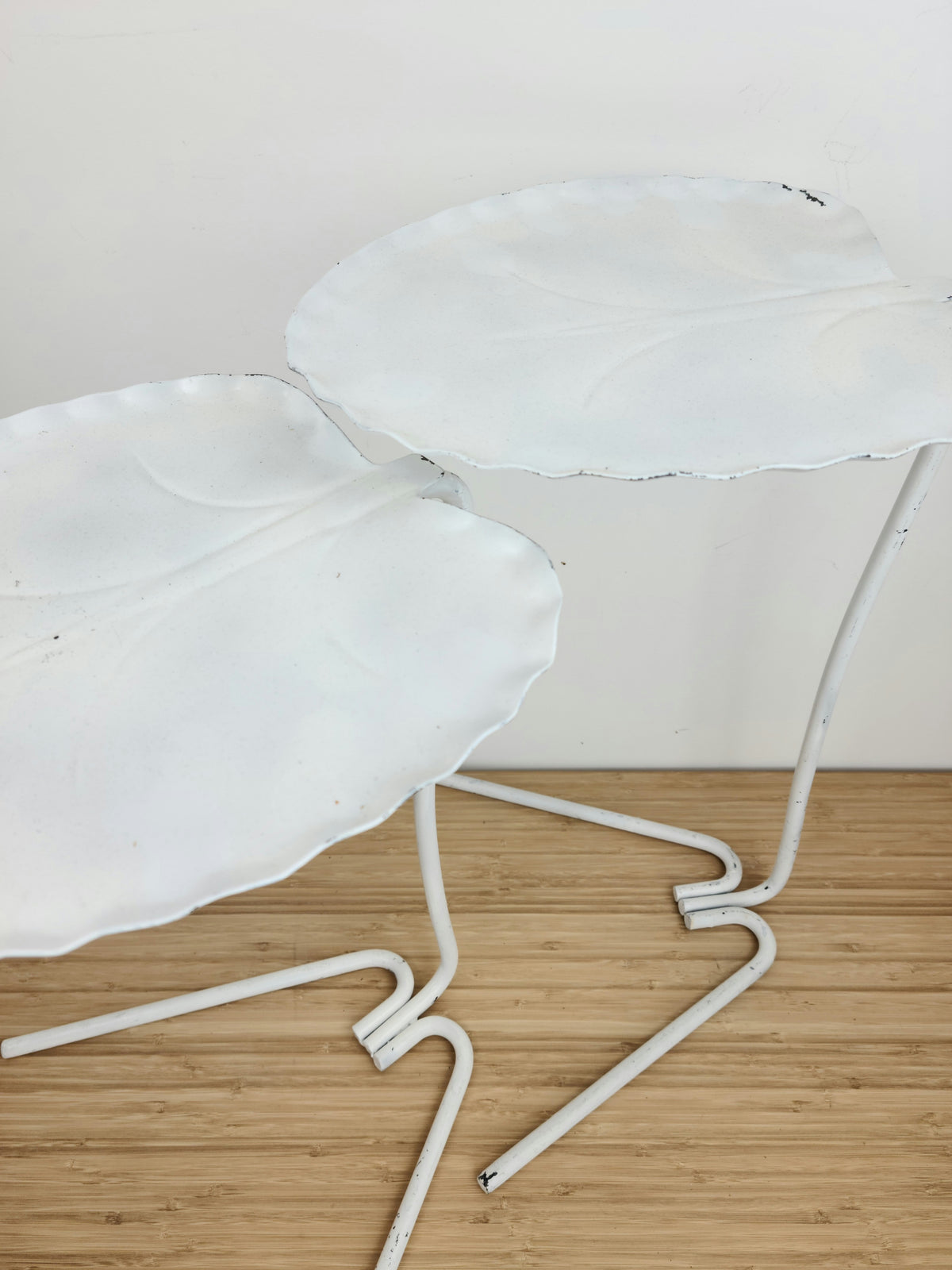 Vintage White Nesting Stands