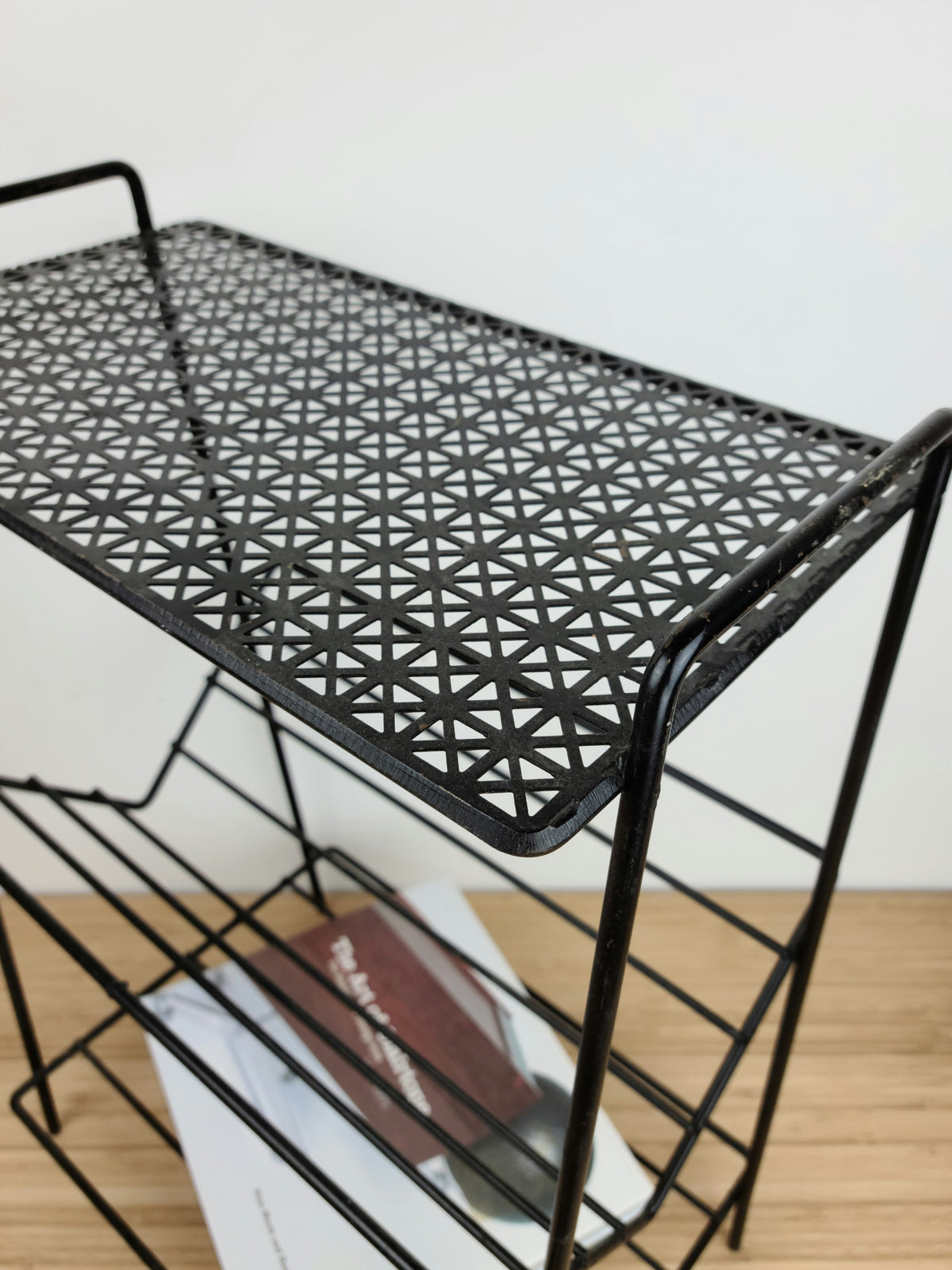 Vintage Black Tiered Stand
