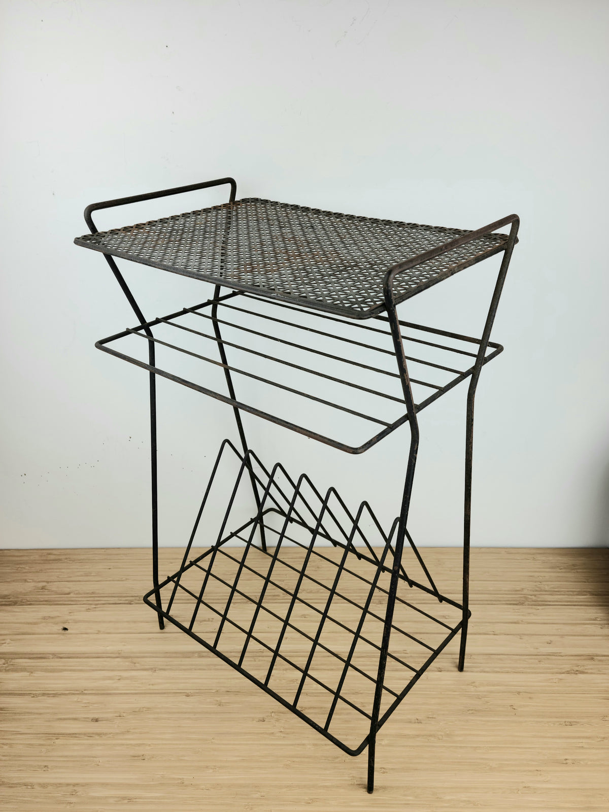Vintage Black Tiered Stand