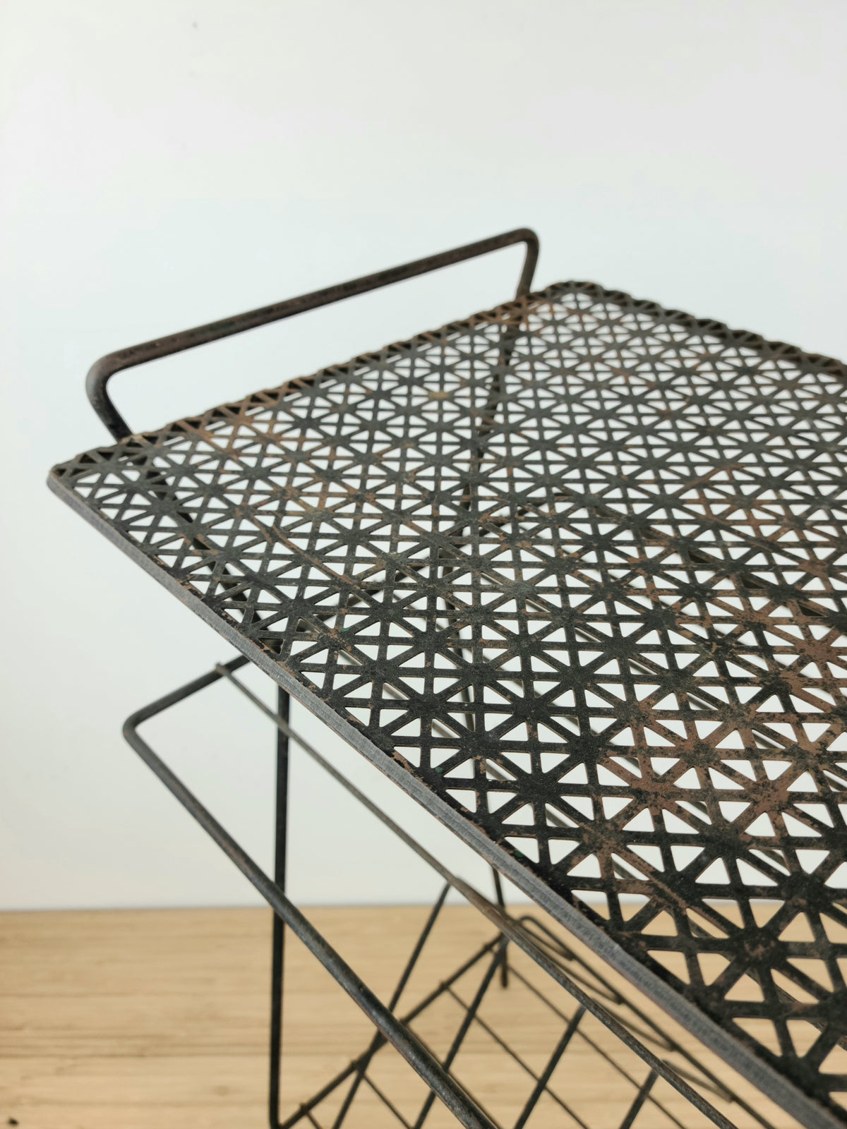 Vintage Black Tiered Stand