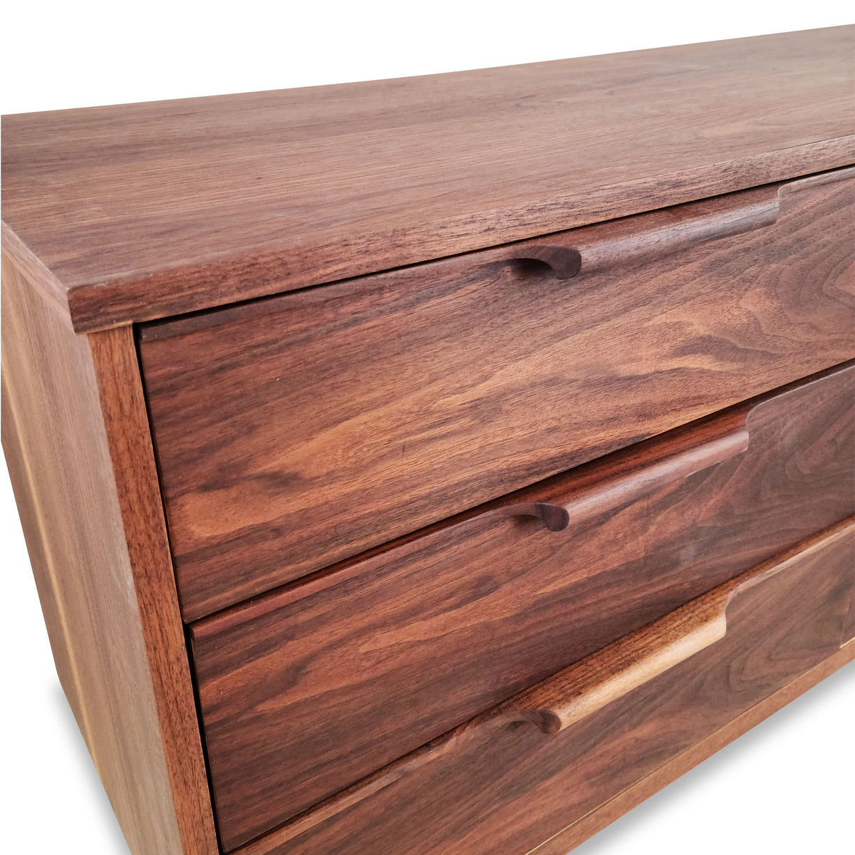 Walnut Six Drawer Dresser