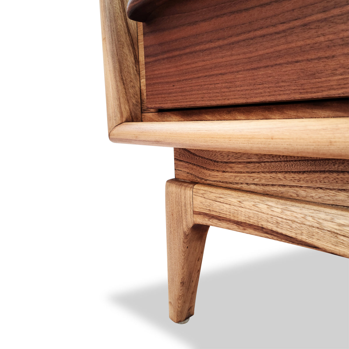 Walnut and Ash Highboy by United Furniture