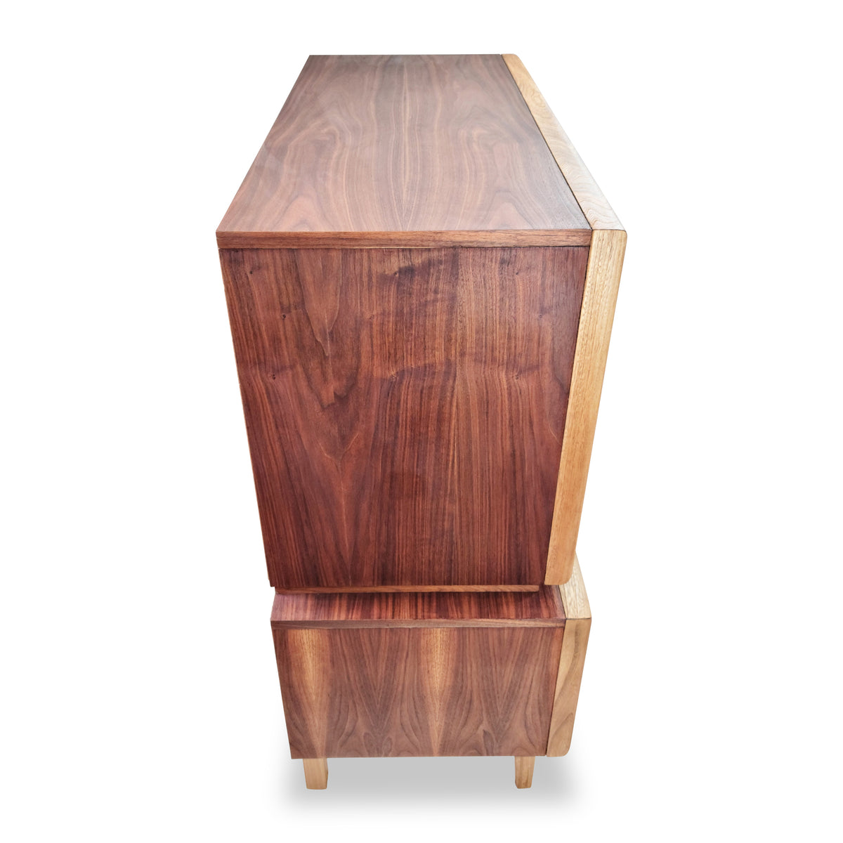 Walnut and Ash Highboy by United Furniture