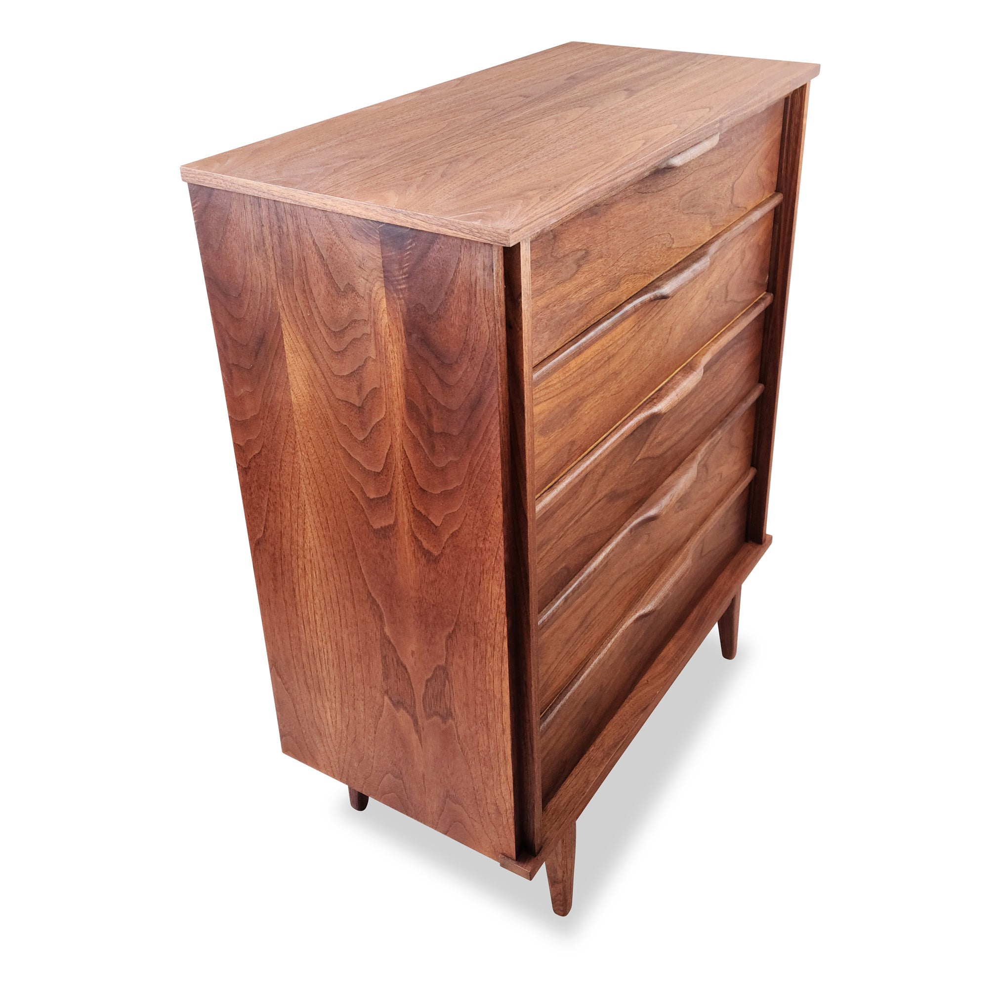 Princeville Walnut Highboy - Decade Five Furniture Co.