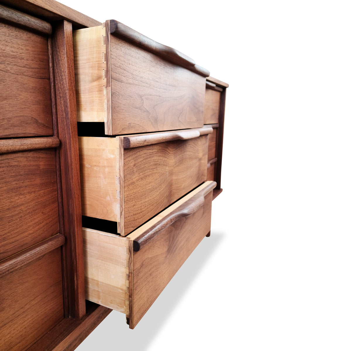 Walnut Nine Drawer Dresser by Princeville