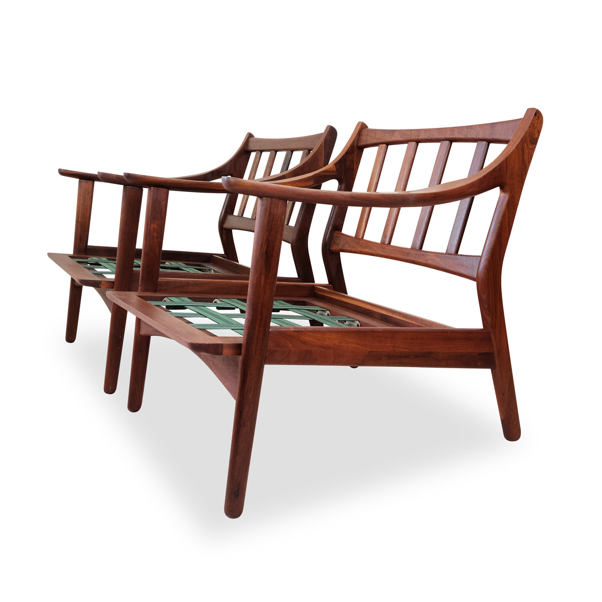 Mid Century Walnut Lounge Chairs