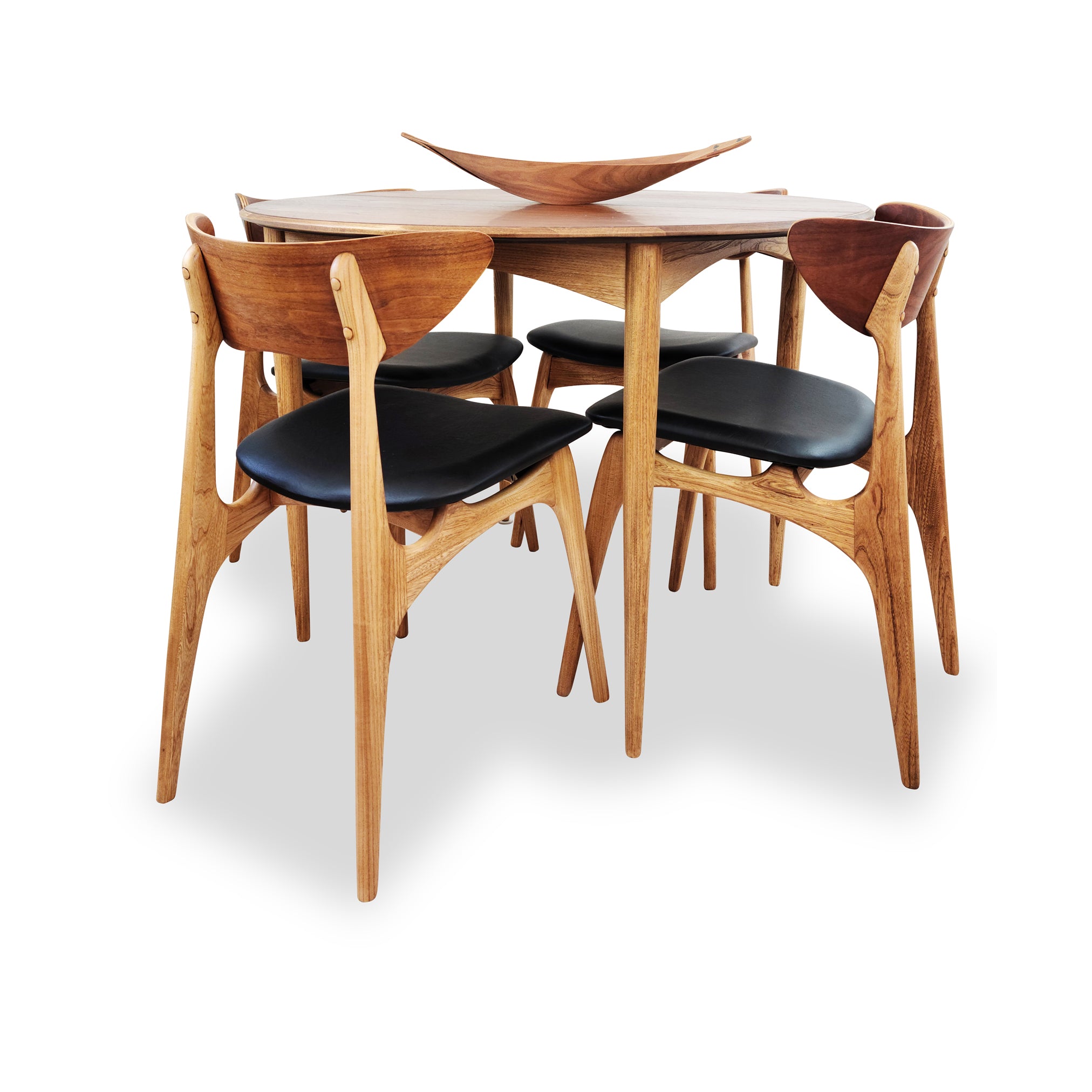 Walnut and Ash Dining Table by Deilcraft Decade Five Furniture Co.