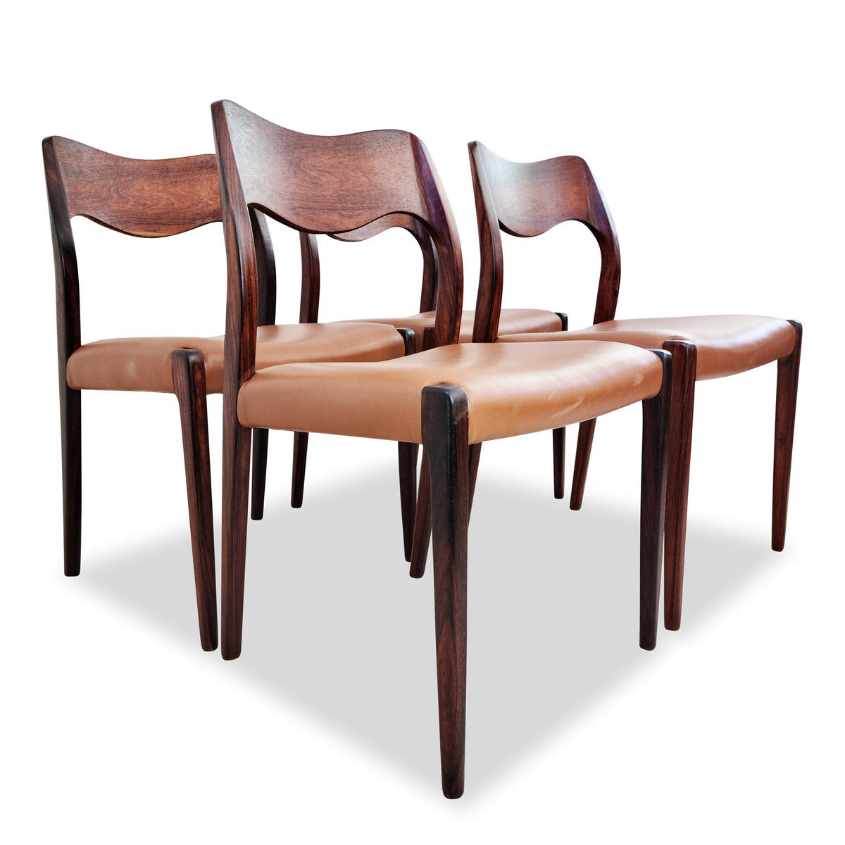 Moller Model 71 Chairs in Rosewood