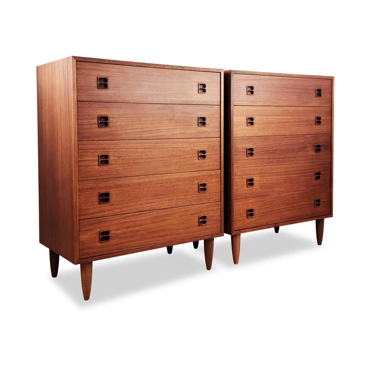 Teak Highboy Dresser