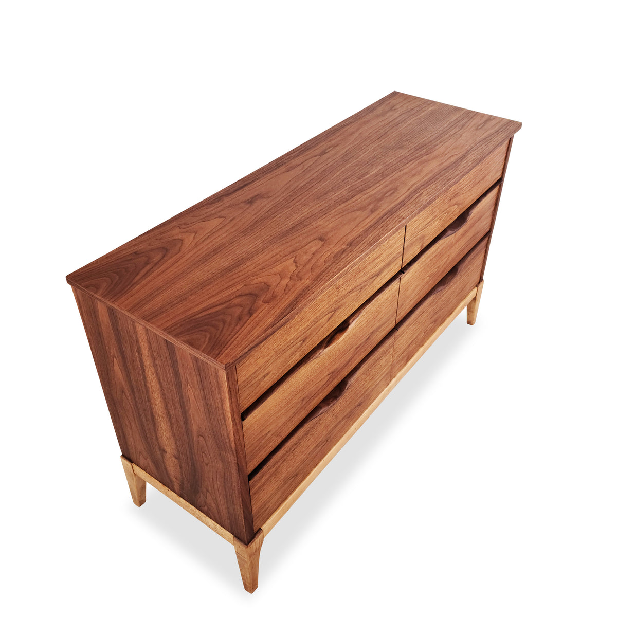 Walnut Six Drawer Dresser by Kaufman