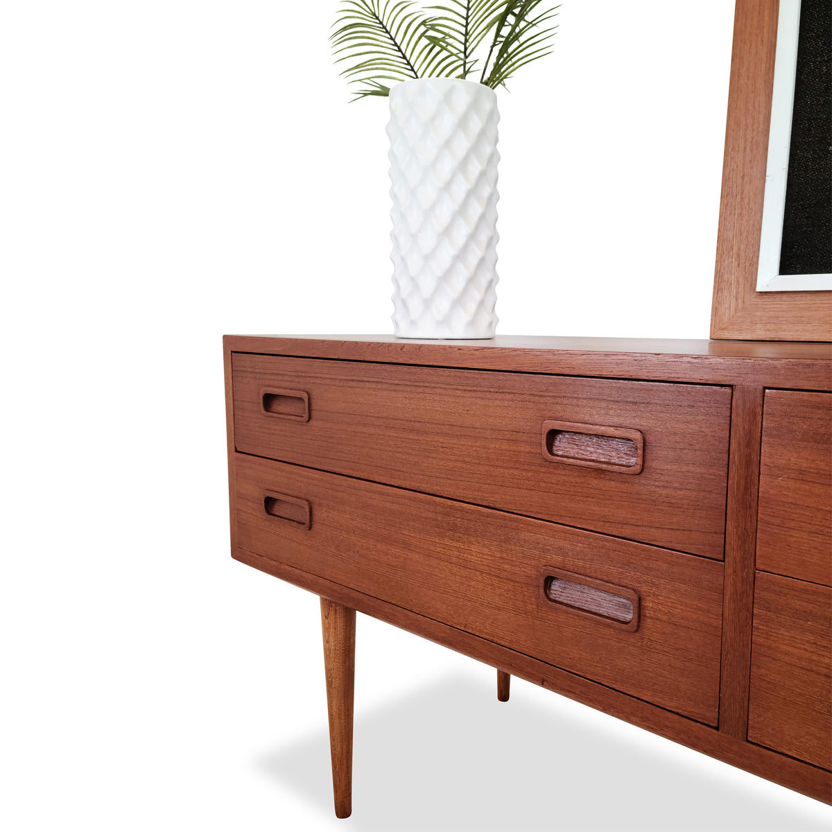 Teak Four Drawer Console by Poul Hundevad