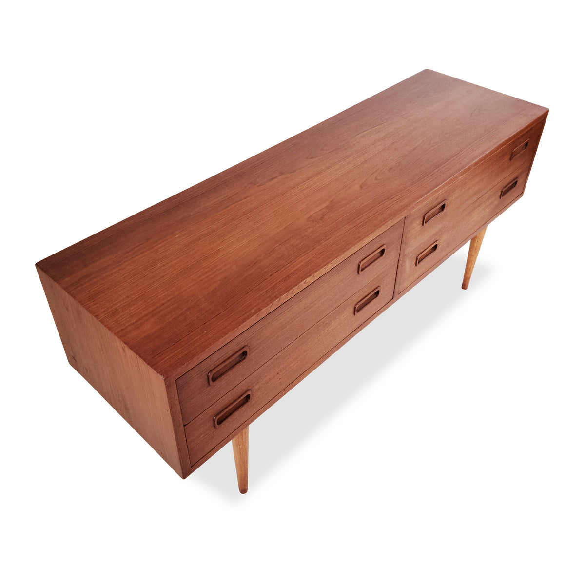 Teak Four Drawer Console by Poul Hundevad