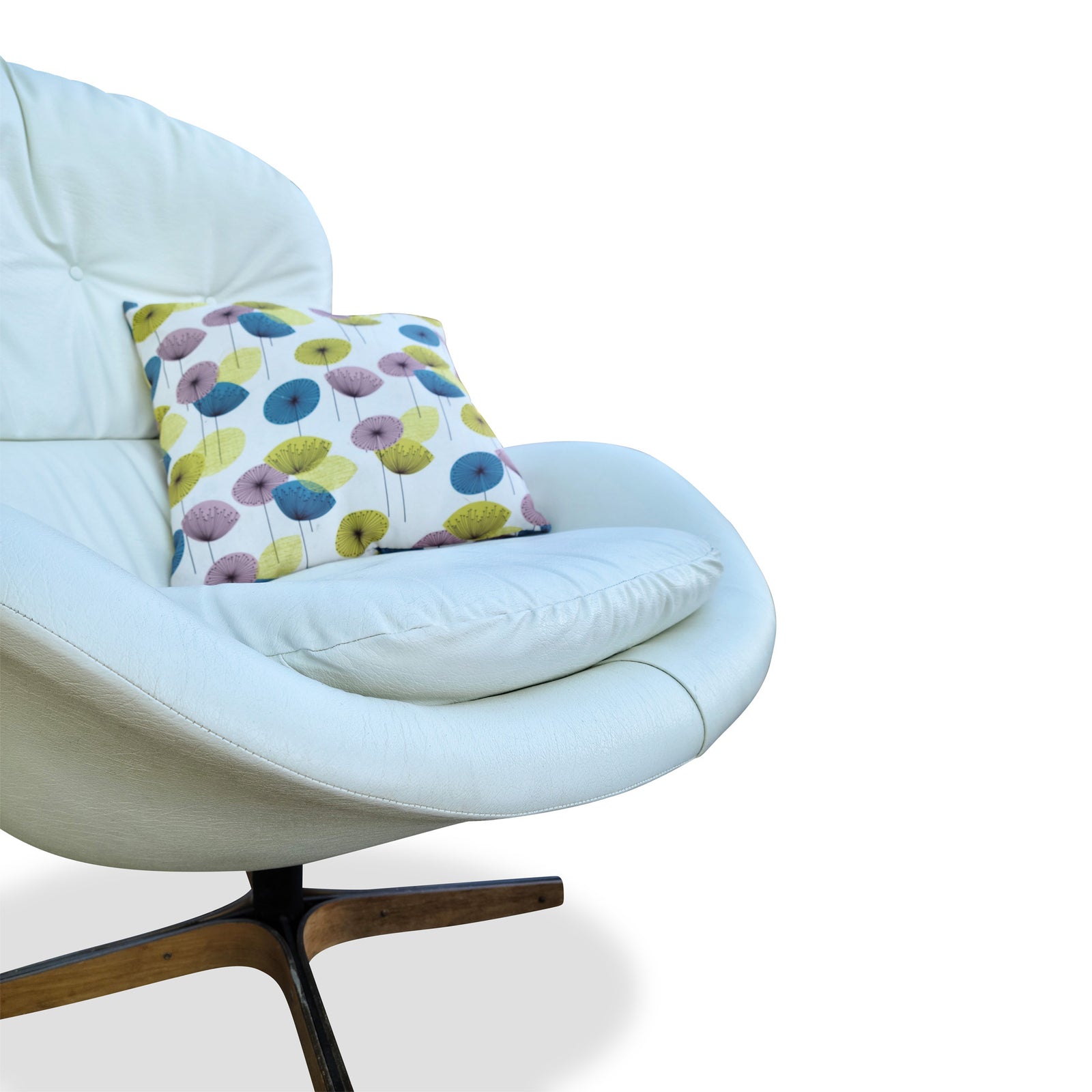 Swivel Chair and Ottoman by H. Singer