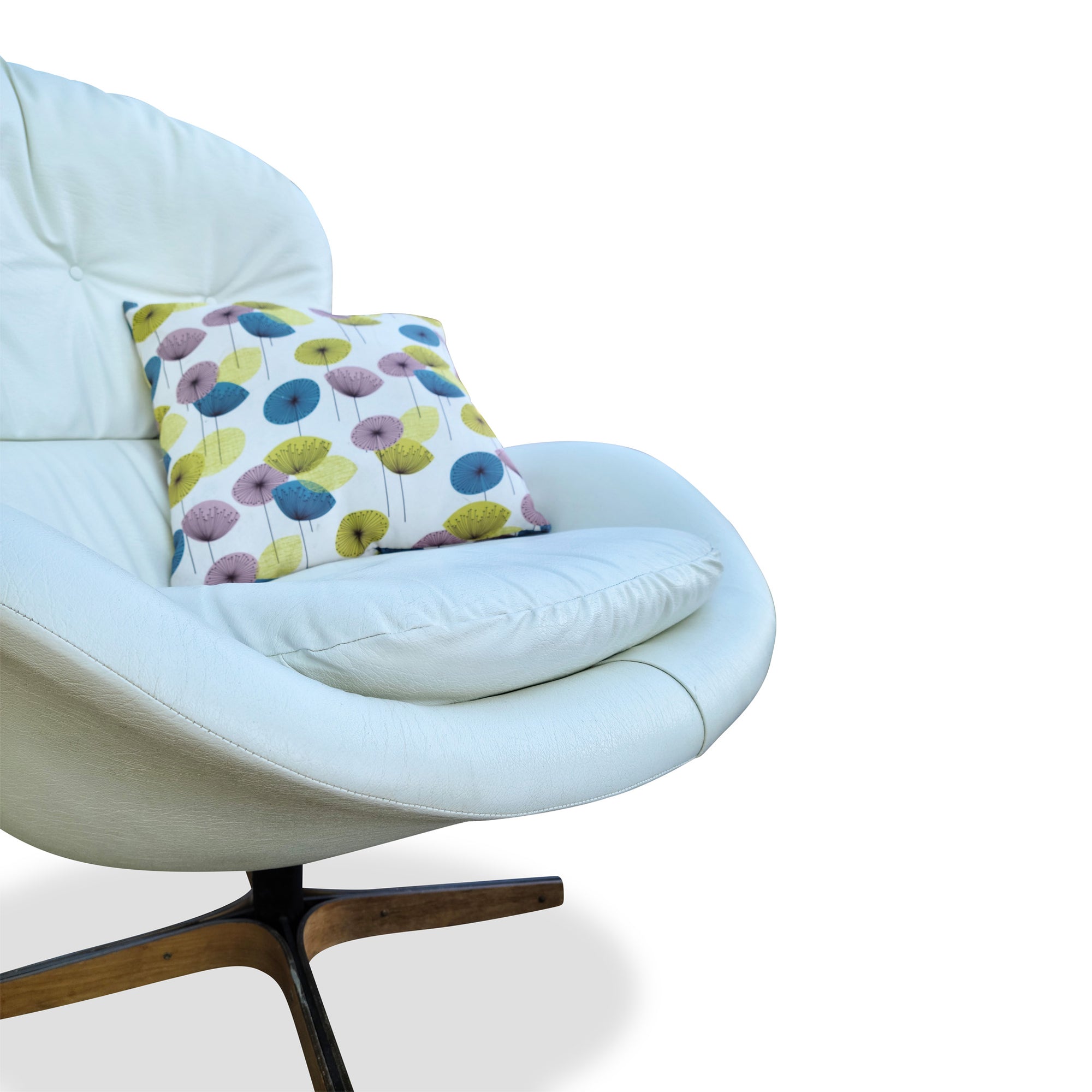 Swivel Chair and Ottoman by H. Singer