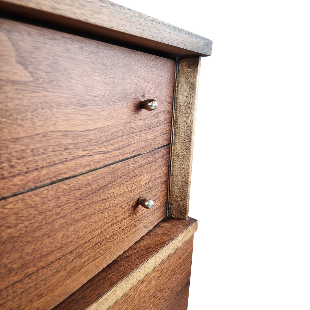 Walnut and Brass Highboy