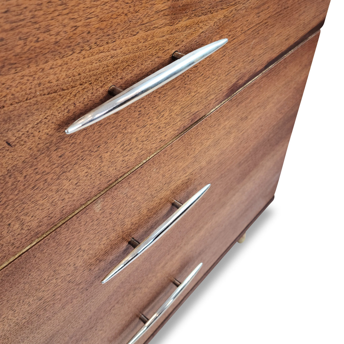 Walnut and Brass Highboy