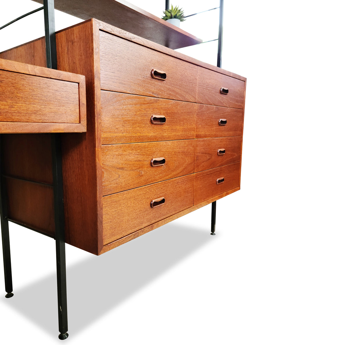 Modular Teak Free Standing Wall Unit