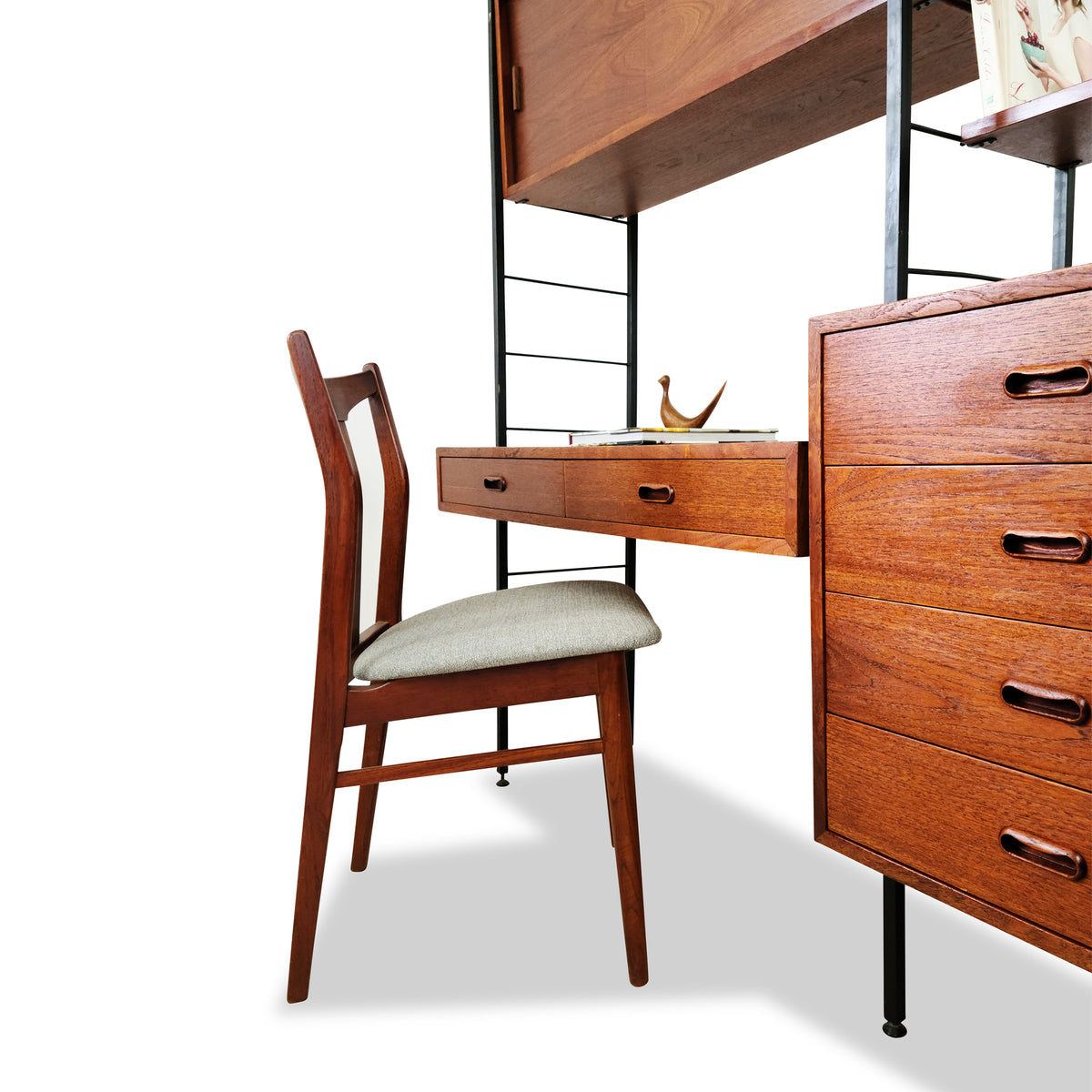 Modular Teak Free Standing Wall Unit