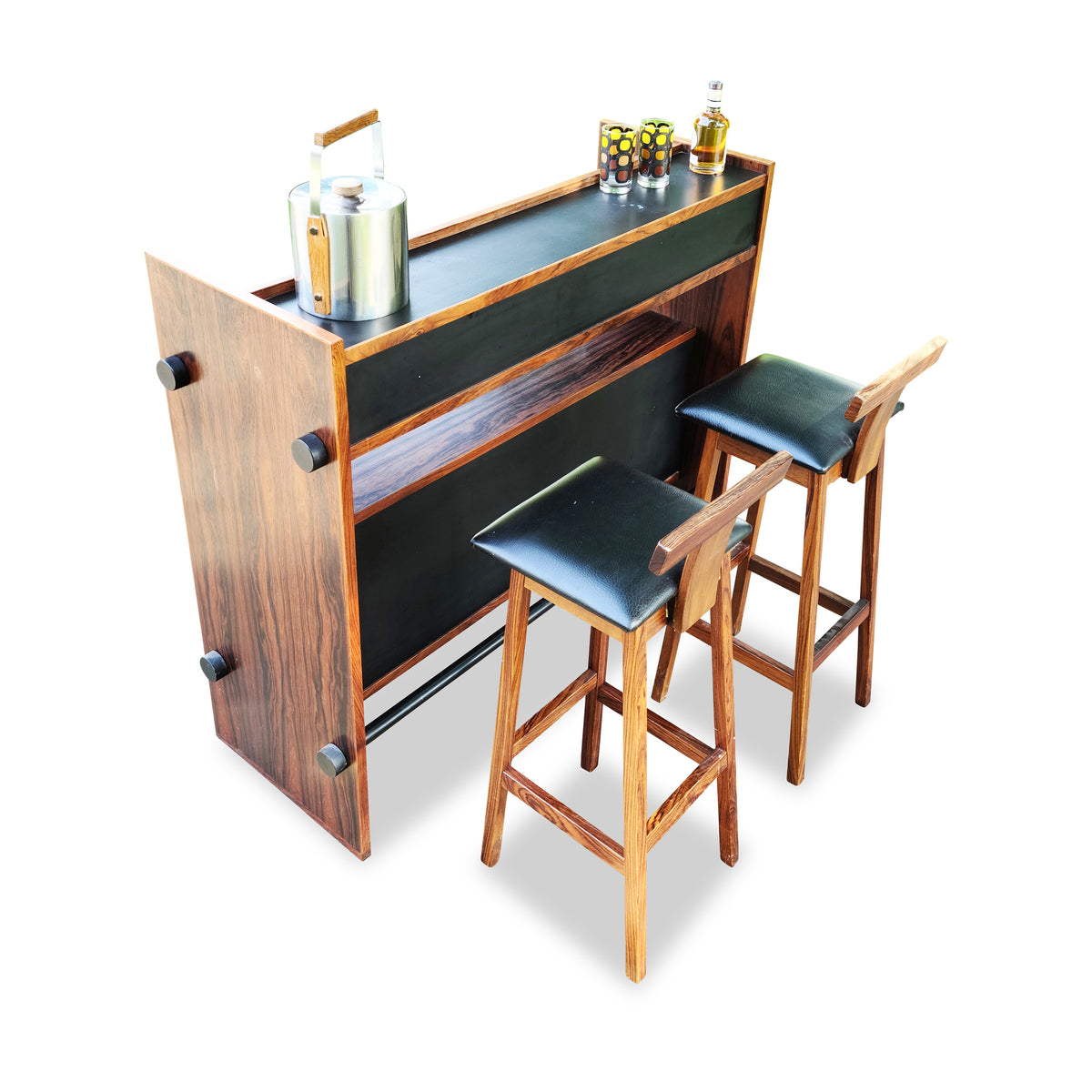 Rosewood Bar and Stools