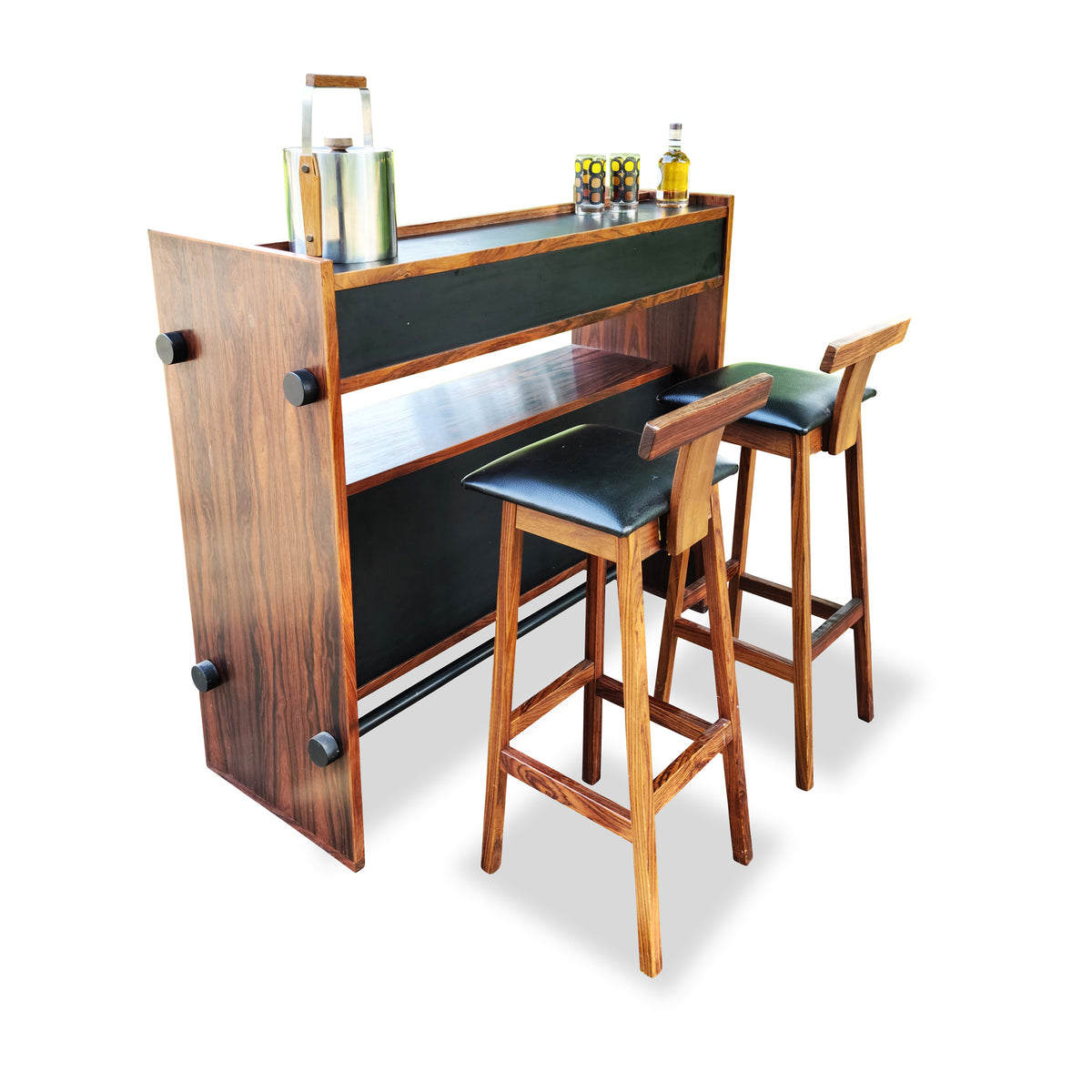 Rosewood Bar and Stools
