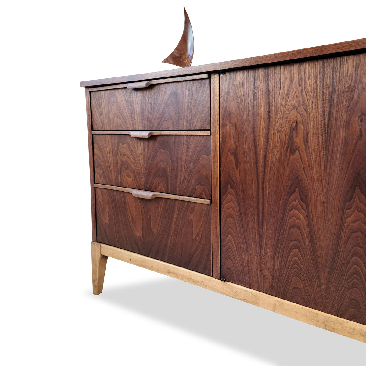 Walnut Sideboard by Kaufman Furniture