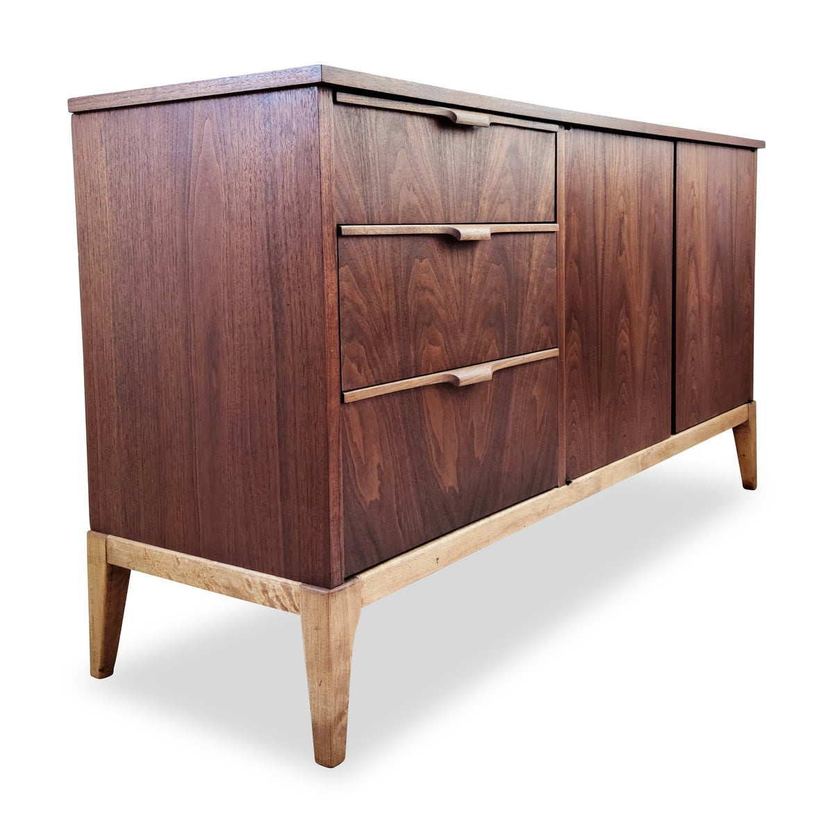 Walnut Sideboard by Kaufman Furniture