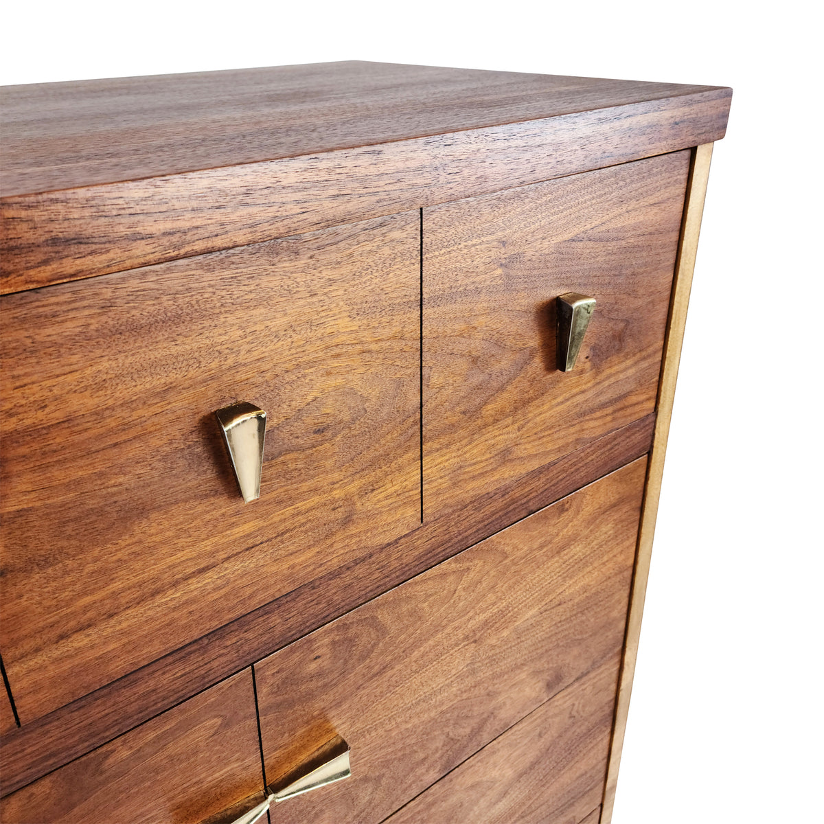 Walnut and Brass Highboy