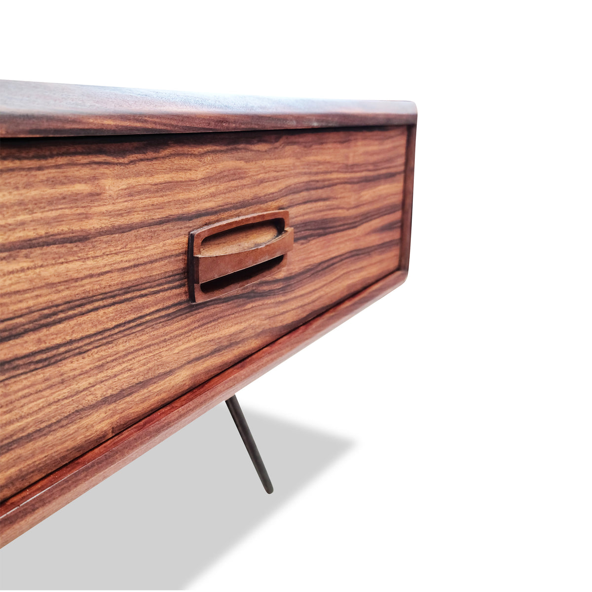Rosewood End Tables with Drawers