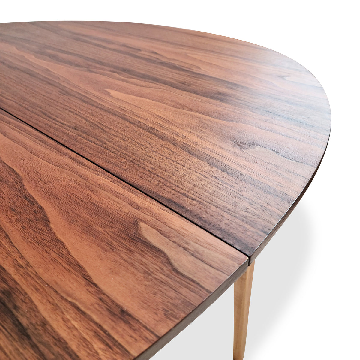Oval Walnut Table by Kaufman Furniture