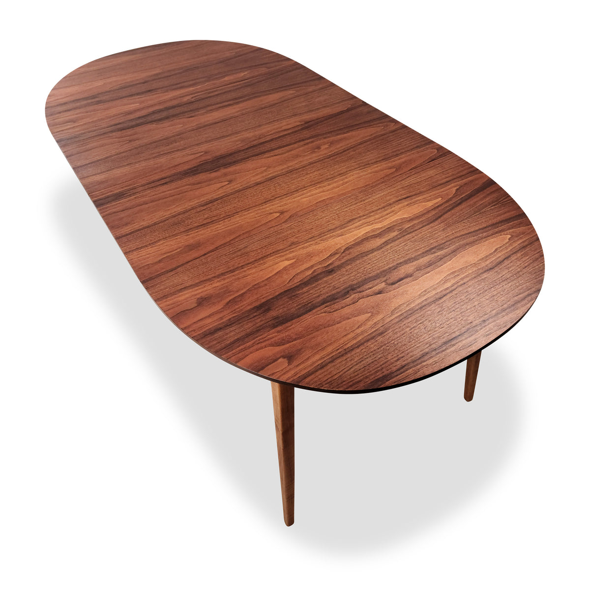 Oval Walnut Table by Kaufman Furniture