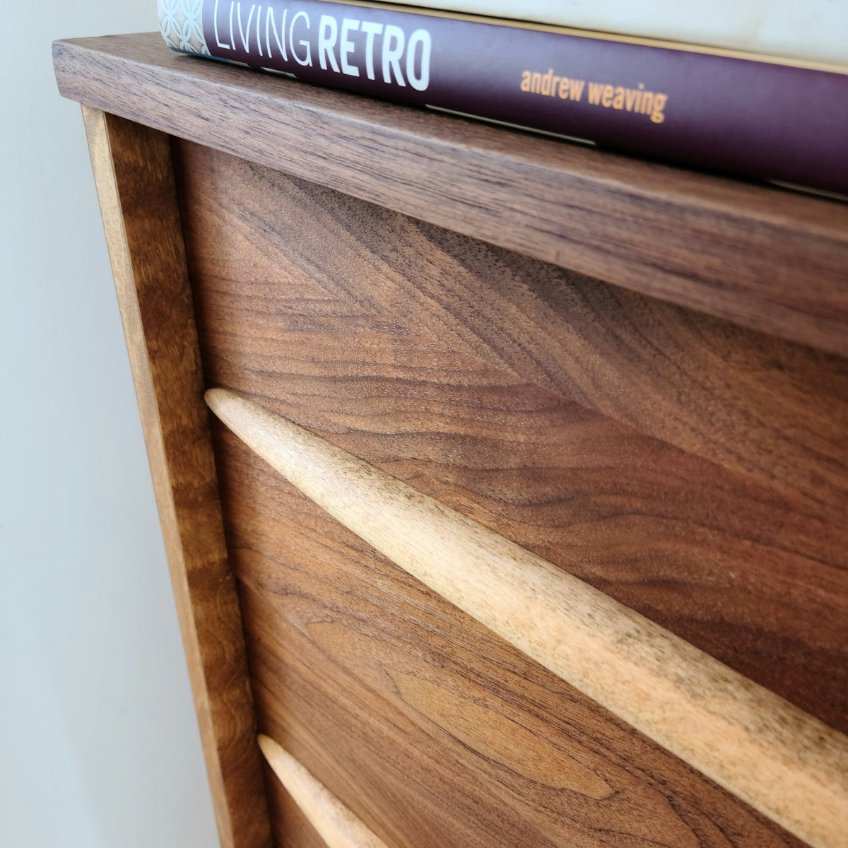 Walnut and Birch Highboy