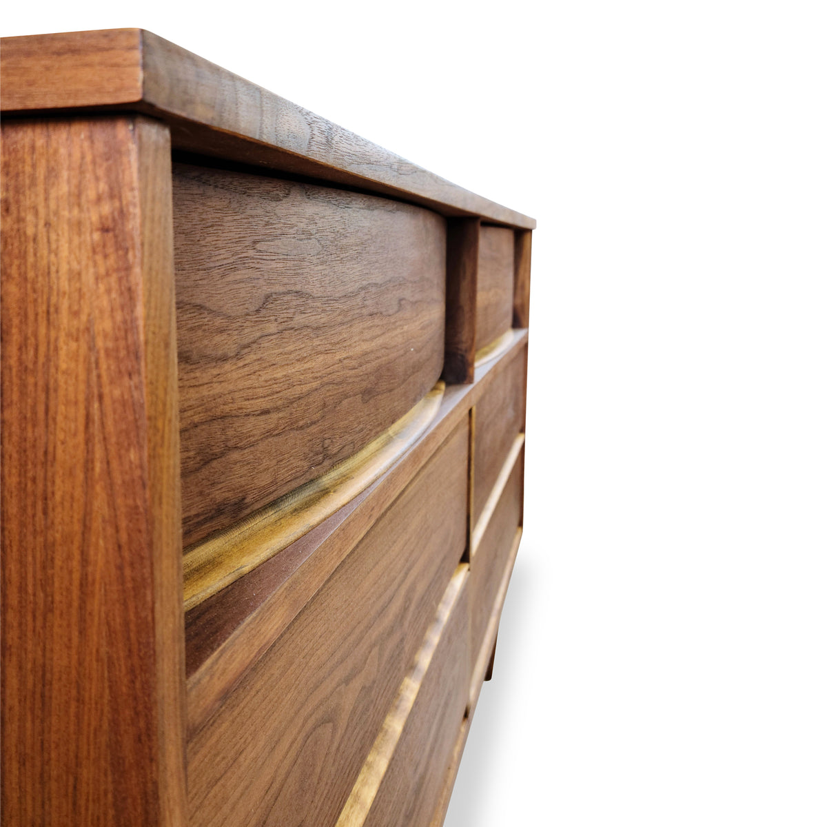 Walnut and Birch Dresser