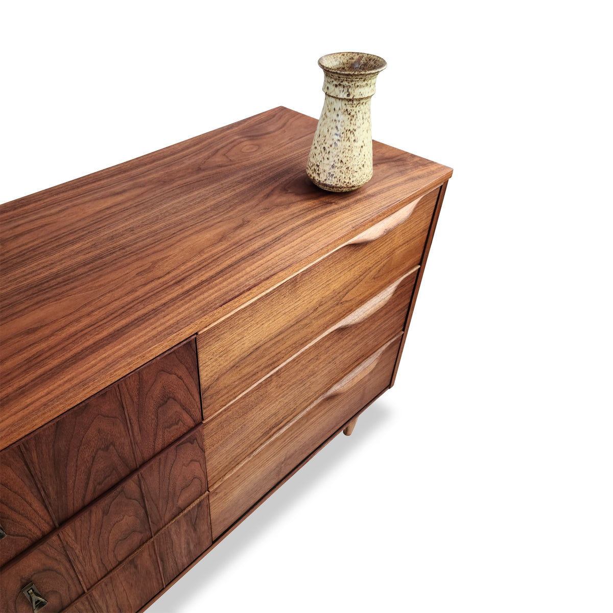Walnut Nine Drawer Dresser