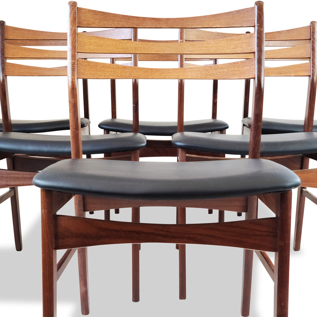 Set of Six Teak Dining Chairs