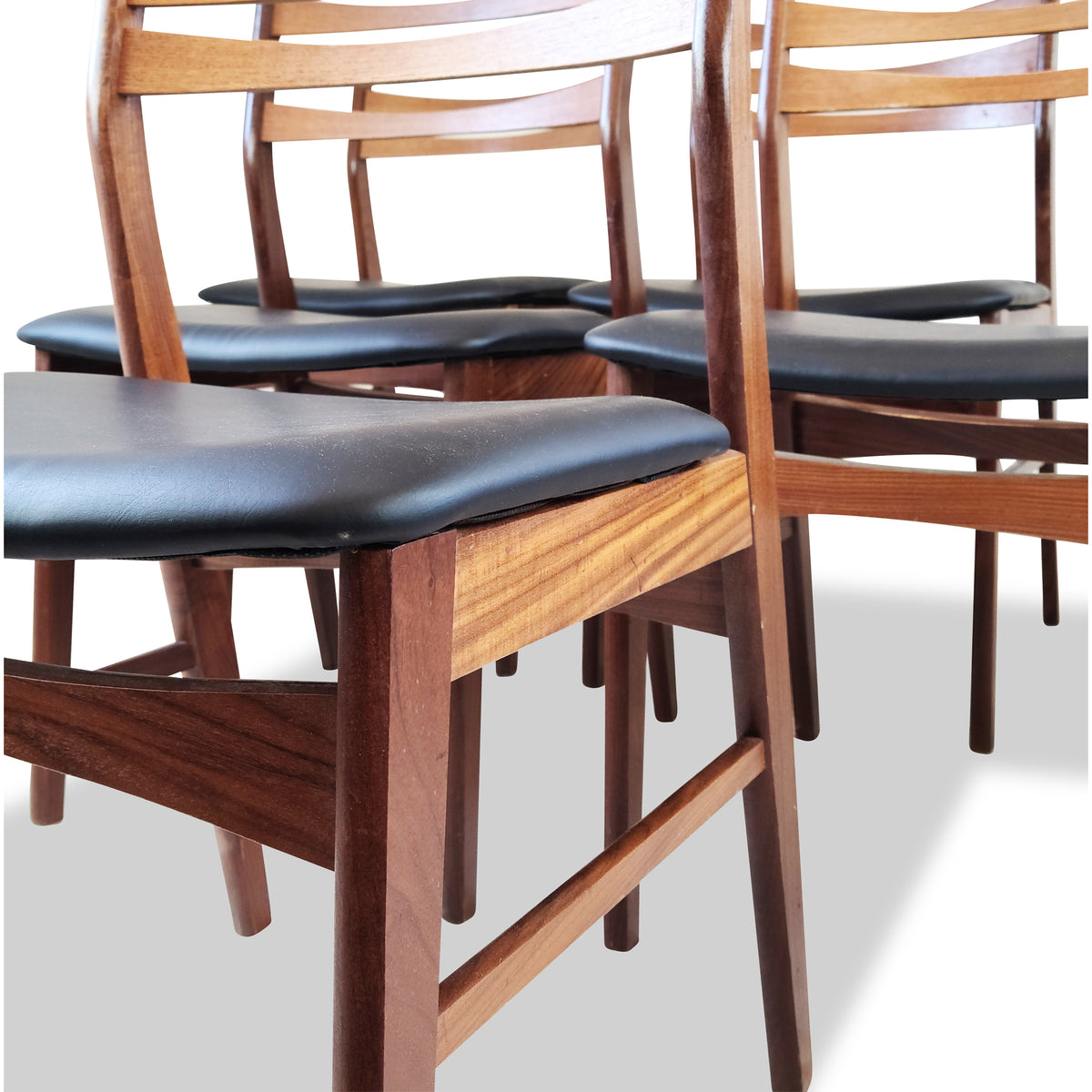 Set of Six Teak Dining Chairs