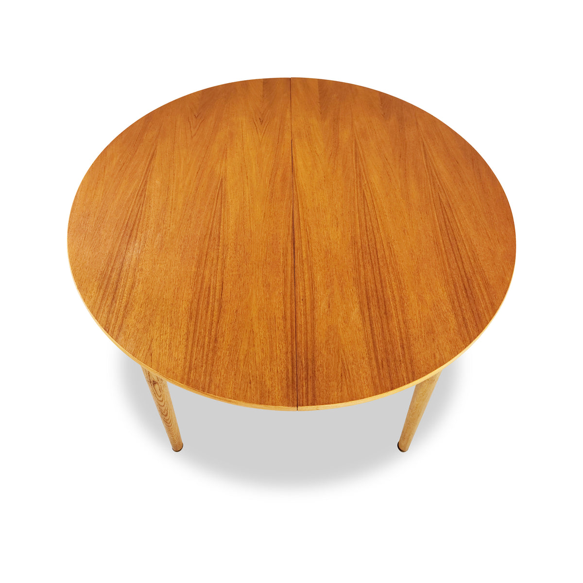 Teak and Beech Dining Table