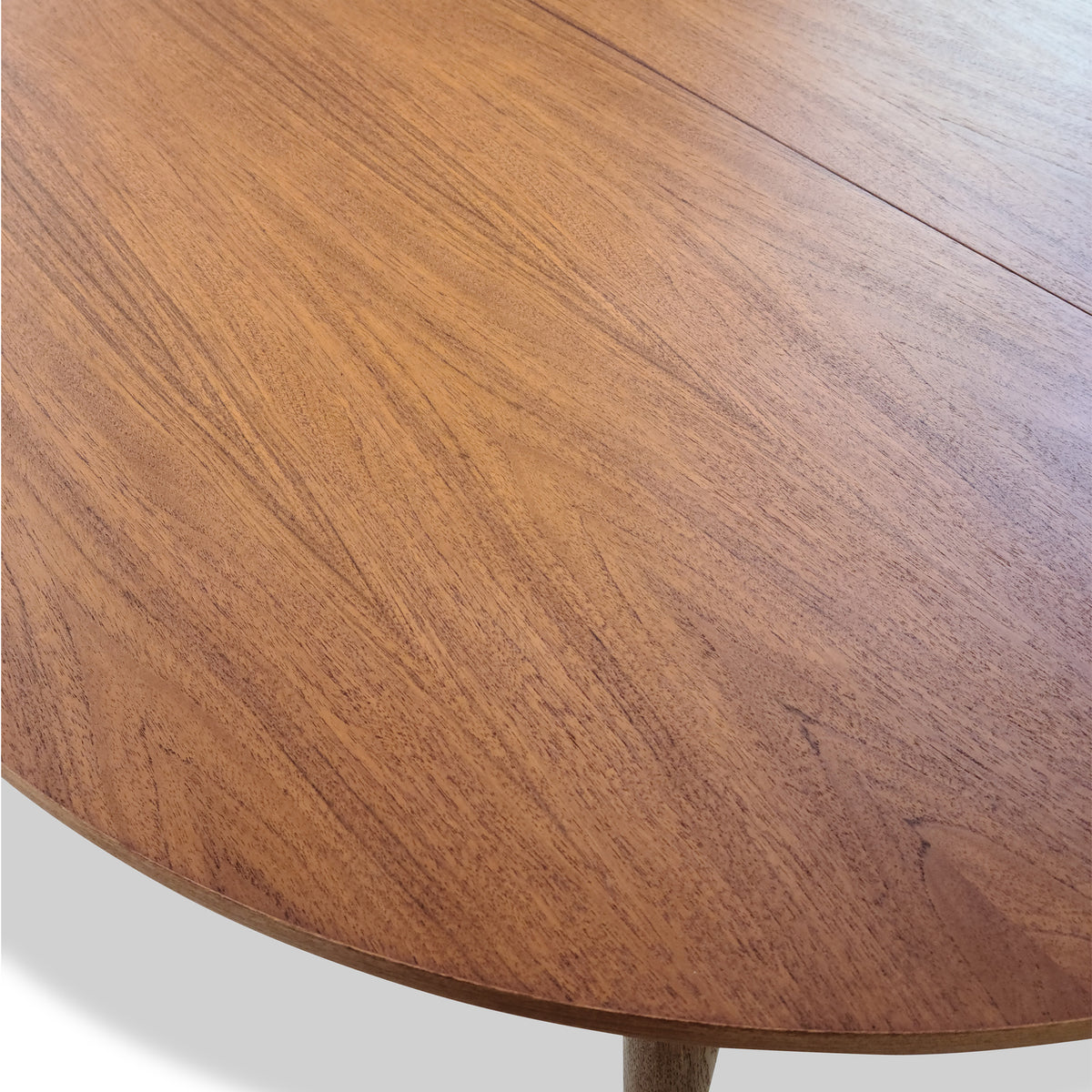 Teak and Beech Dining Table
