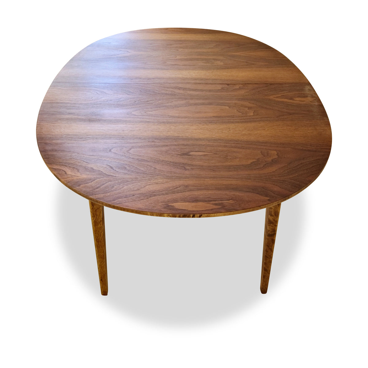 Walnut Oval Dining Table by Kaufman