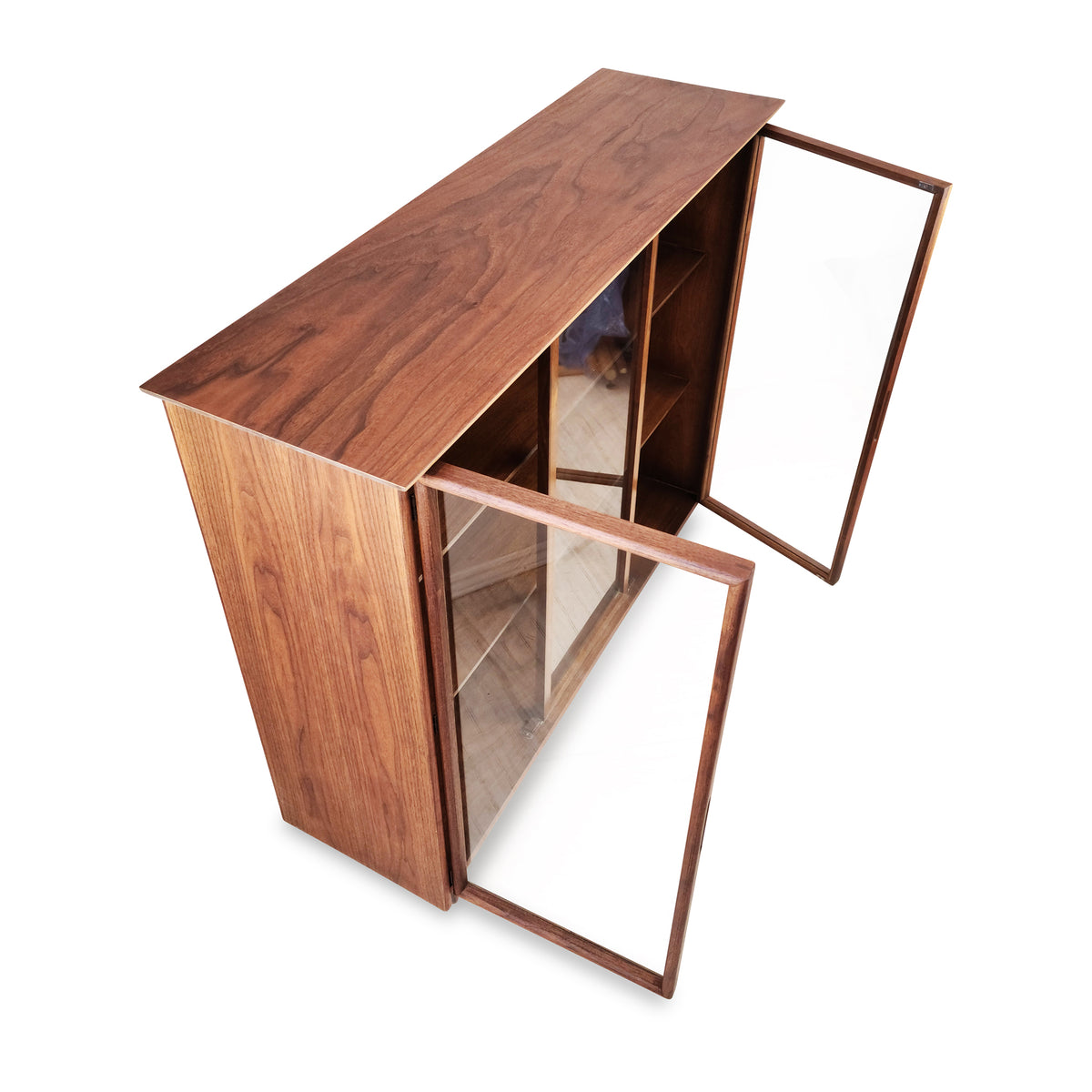 Walnut Bookcase by Gibbard