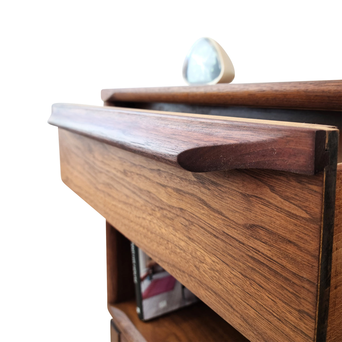 Walnut Nightstands by Gibbard