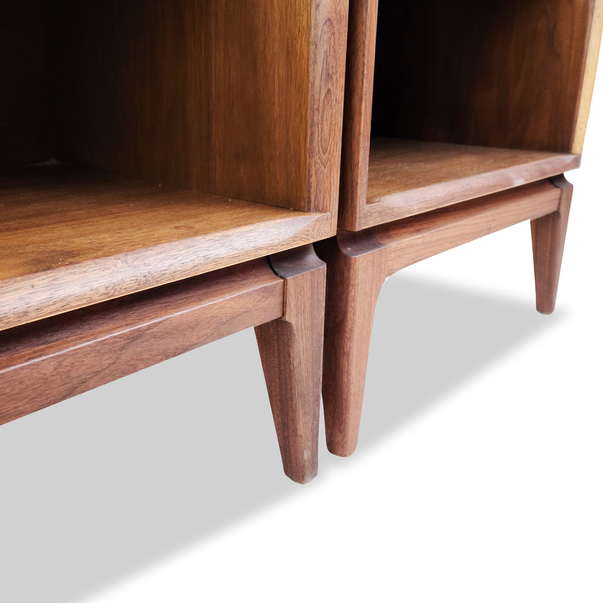 Walnut Nightstands by Gibbard