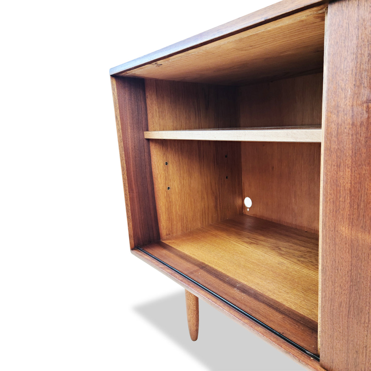 Compact Walnut Sideboard