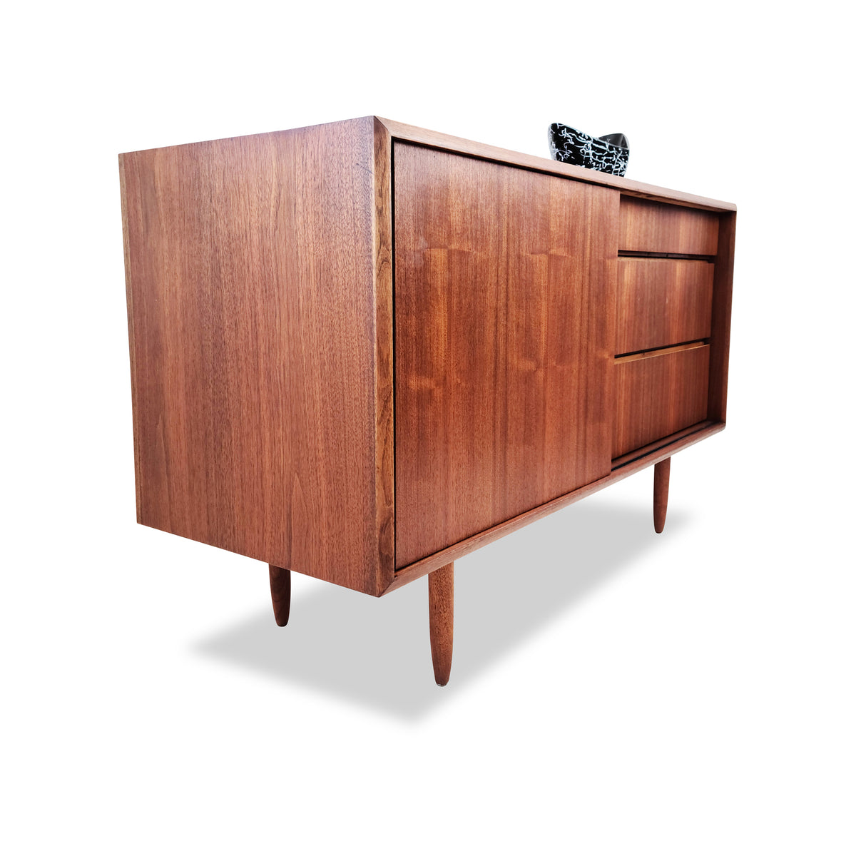 Compact Walnut Sideboard