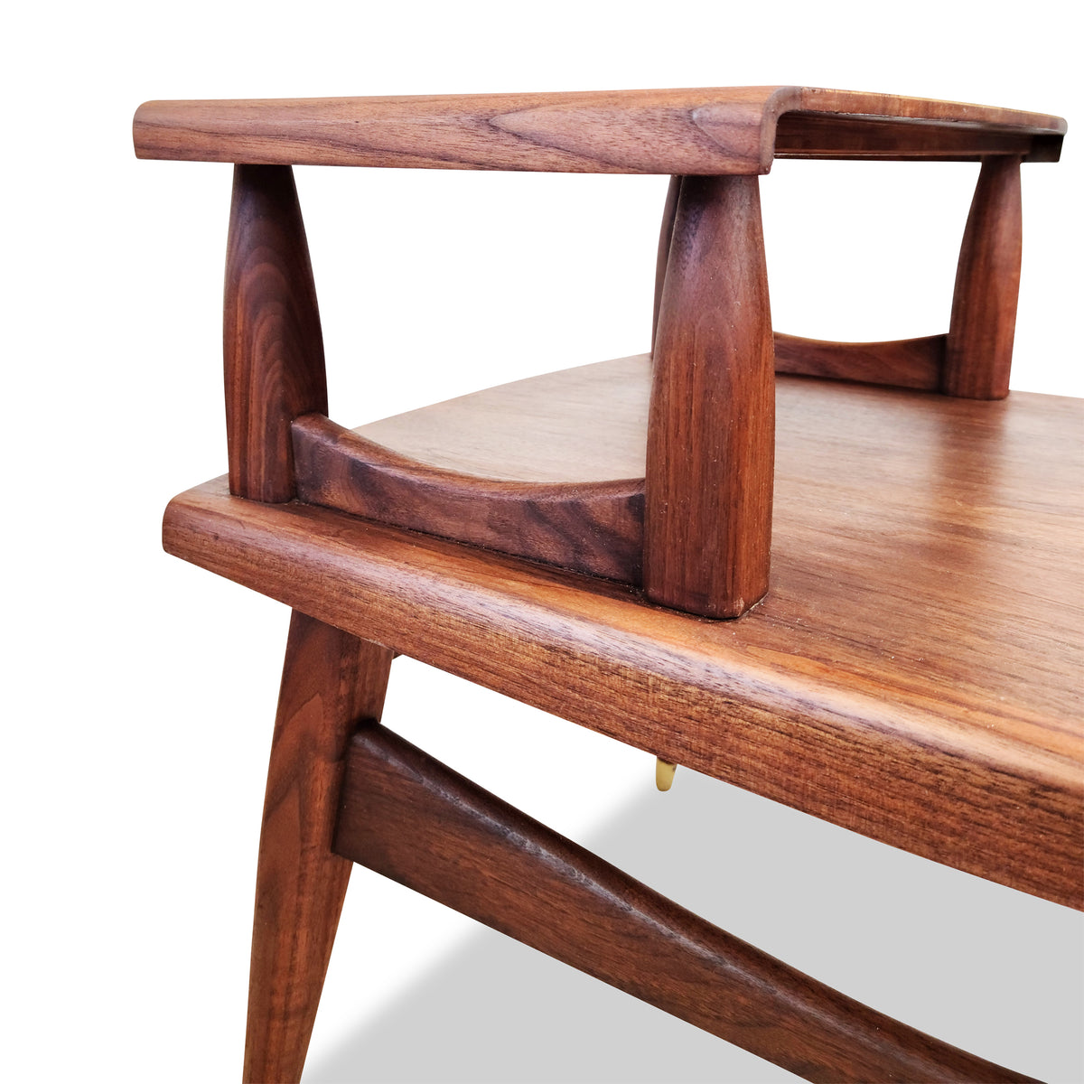 Walnut Two-tier Side Tables