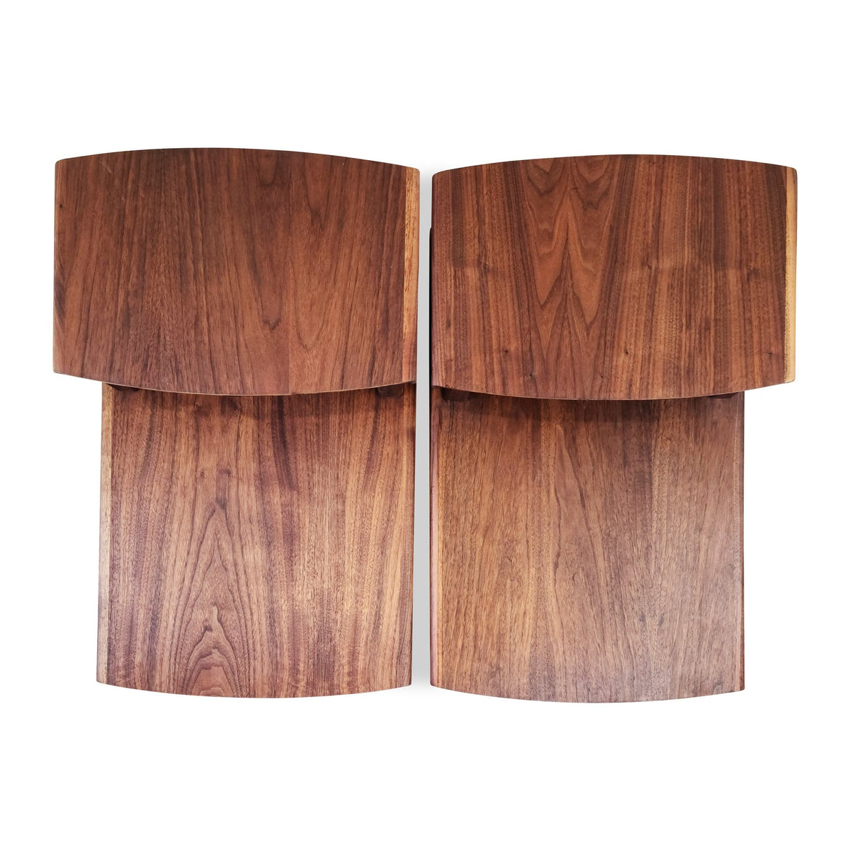 Walnut Two-tier Side Tables